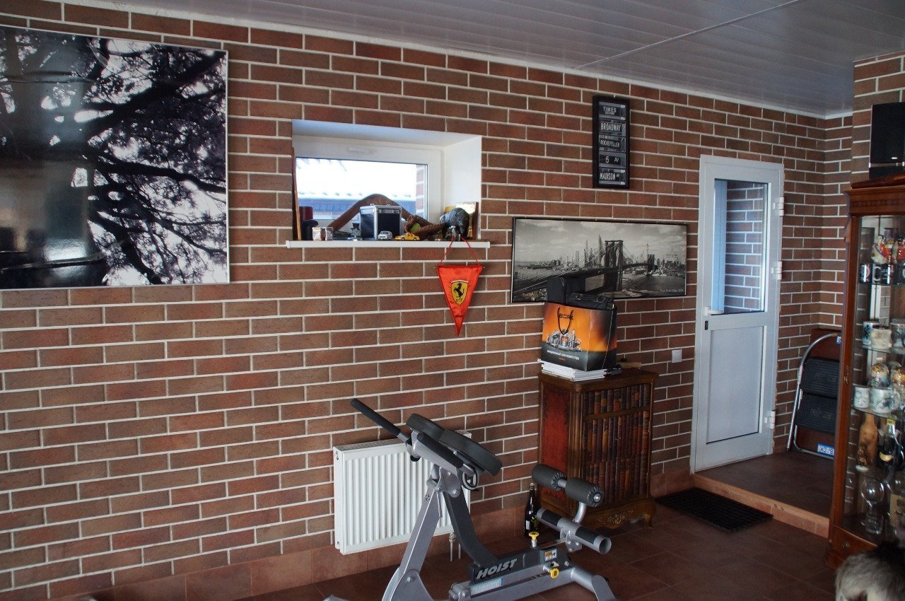 Укладка клинкера и камня в интерьере