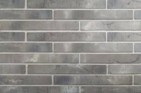 Ригельный кирпич ручной формовки Wandermode Armschwung Z020L50 Aschgrau, 440x52x50 мм