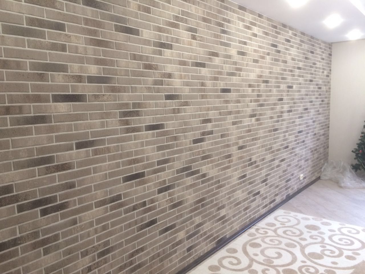 Укладка клинкера и камня в интерьере