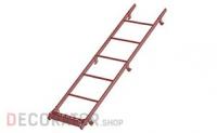 Секция кровельной лестницы Borge серо-коричневая, 1,8 м