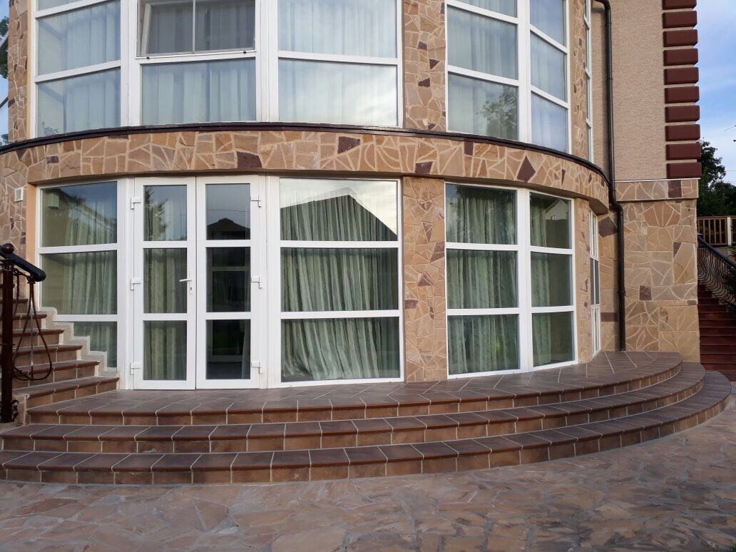 Монтаж клинкерных ступеней и плитки