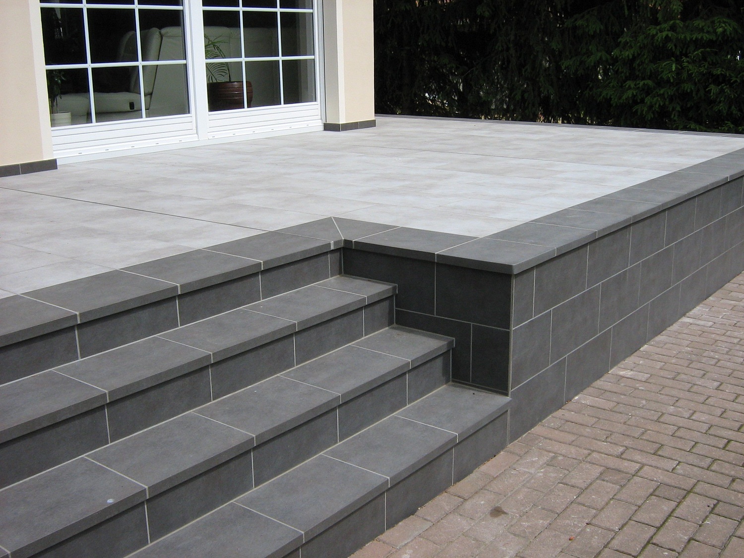 Монтаж клинкерных ступеней и плитки