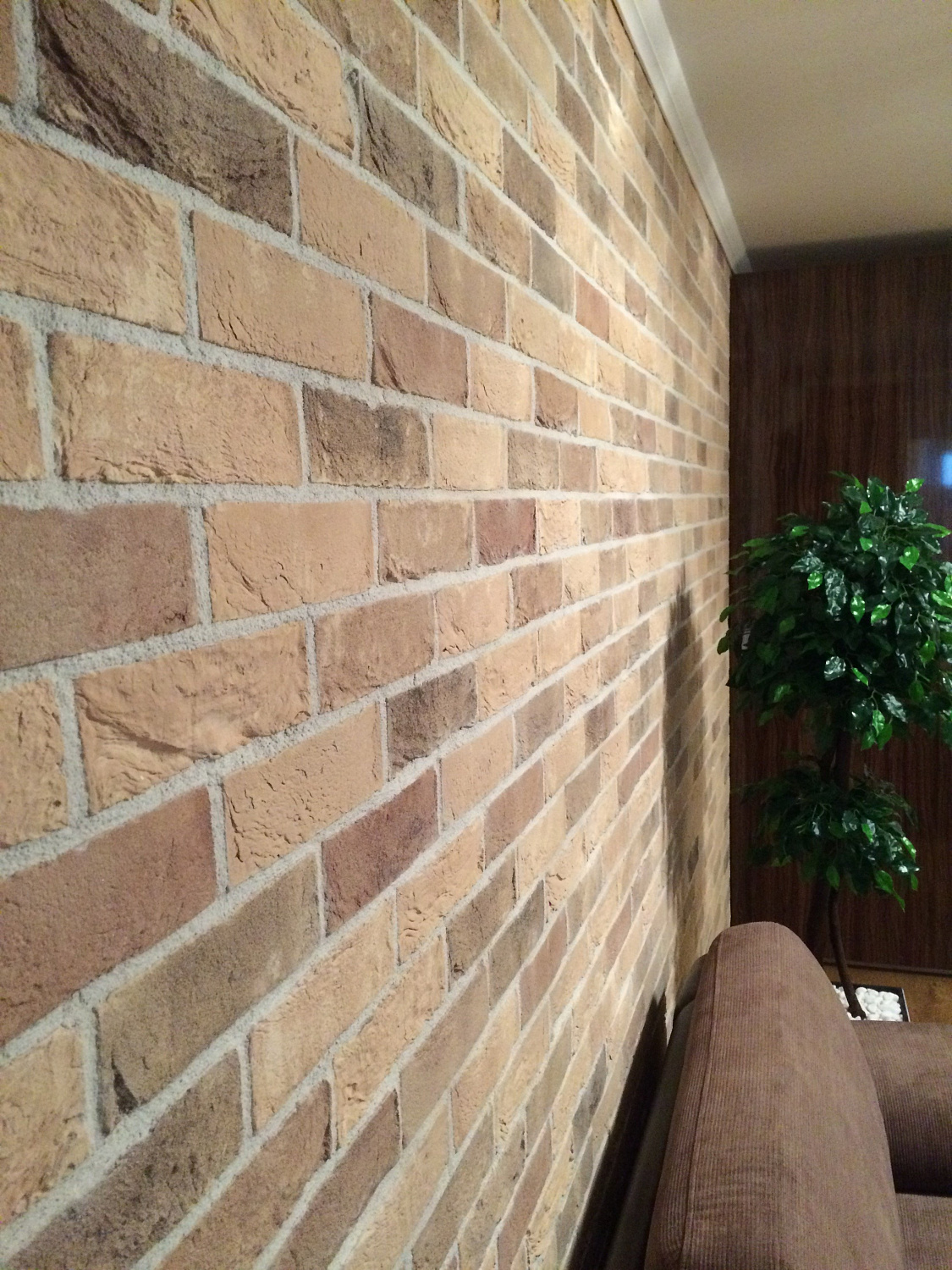 Укладка клинкера и камня в интерьере