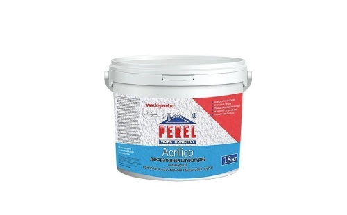 Акриловая декоративная штукатурка Perel Acrilico "Шуба" 2,0 мм, база В, 18 кг