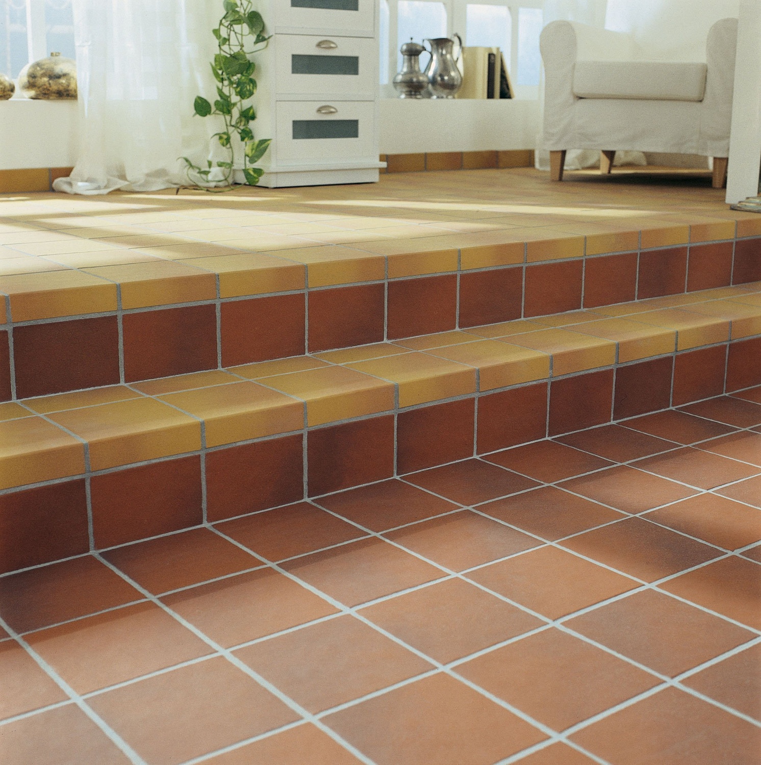 Монтаж клинкерных ступеней и плитки