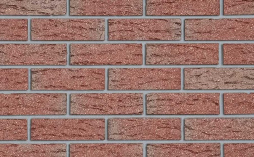 Кирпич клинкерный пустотелый Roben Victoria шатированный рифленый, 240*115*71 мм