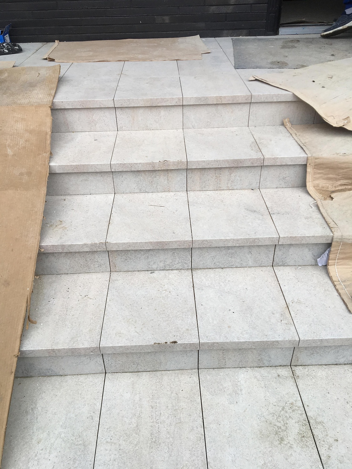 Монтаж клинкерных ступеней и плитки